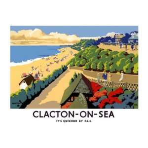  Clacton on Sea Giclee Poster Print by Frank Newbould 