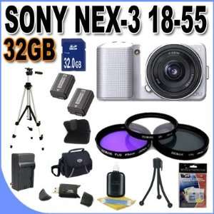  Sony Alpha NEX 3 Interchangeable Lens Digital Camera w/18 55mm Lens 