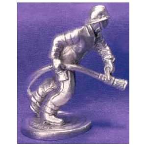  Regular Fireman Pewter Figurine