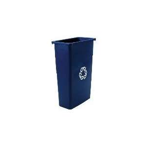  Rubbermaid FG354075BLUE   Slim Jim Recycling Container, 23 