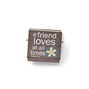   Friend Loves At All Times Metal Magnet Chip Clip
