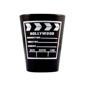  Black & White Clapboard Shotglass