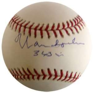  Warren Spahn Autographed Ball   with 363 Wins 