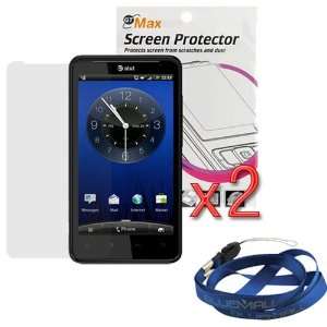  GTMax 2x Clear LCD Screen Protector + Neck Strap Lanyard 