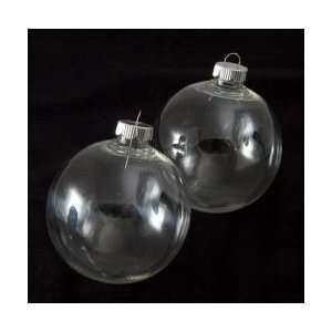   Clear Plastic Round Ball Ornaments   The Look of Glass Ornaments