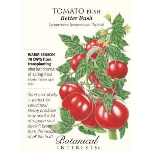  Better Bush Tomato   24 Seeds   Botanical Interests Patio 