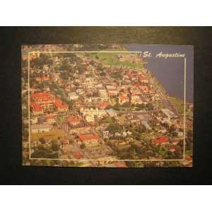   Aerial, St. Augustine Florida FL 1980s Postcard not applicable Books