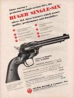 1971 RUGER AD SINGLE SIX SINGLE ACTION 22 REVOLVER  