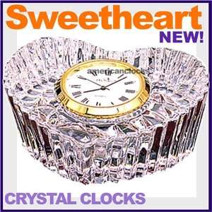  Valentine SweetHeart Mother Lead Crystal Clock+Paper 