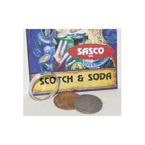   & Soda English Penny Coins Magic Tricks Close Up 