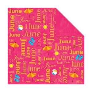   Calendar Collection Double Sided Paper 12X12   June by Paper Company