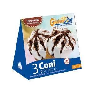 Glutenout Gelato Cone Fiordilatte   2 Pack  Grocery 