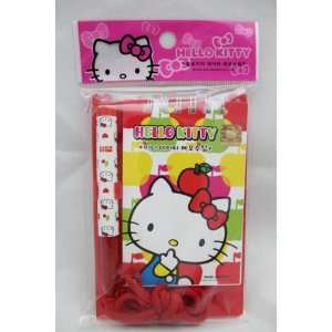   Imported Hello Kitty RED Memo Pad w/ Ball Point Pen 