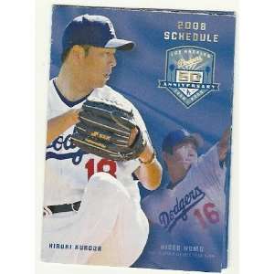    2008 Los Angeles Dodgers Pocket Schedule Sked 
