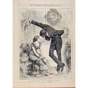  London Almanack Stoops To Conquer Romance 1884 Print
