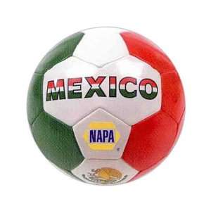   , official size 5 soccer ball with Mexican flag.
