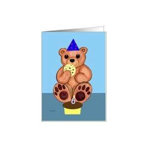  Six years old Birthday Bear Card Toys & Games
