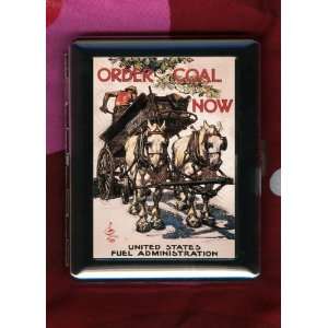  Order Coal Now World War One USA Vintage ID CIGARETTE CASE 
