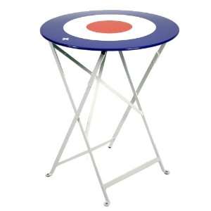  fermob cocarde 24 inch round table  blue/white/red Patio 