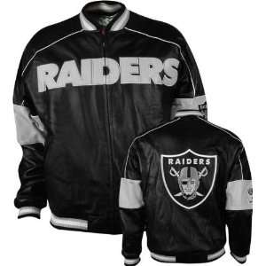  Oakland Raiders Leather Pig Napa Locker Jacket