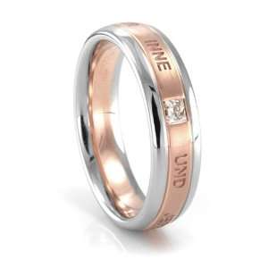    NEW BEGINNING Palladium, Rose Gold & Diamond Band by COGE Jewelry