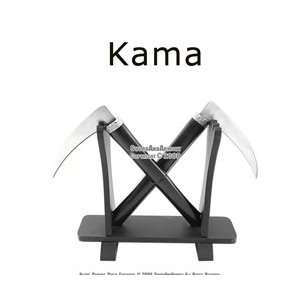  Set of 2 Sharp Ninja Kama Combo With Stand For Martial 