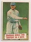 1961 Topps Baseball #409 Johnson Hurls 3rd Shutout EX