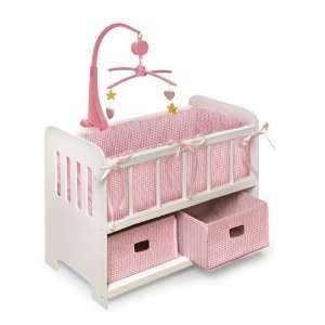  Badger Princess Colletion Doll Crib w/2 Baskets 