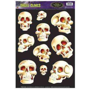Halloween Skulls Window Clings Decor Prop Decoration  