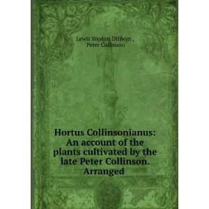   Collinson. Arranged . Peter Collinson Lewis Weston Dillwyn  