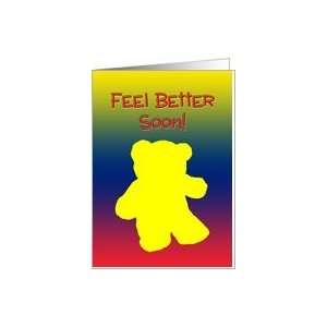 Niece Get Well Feel Better Teddy Bear Coloring Book Greeting Card Card