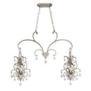   , Roma Silver Finish with Mouth Blown Clear Glass