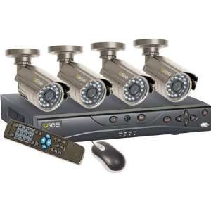  4 Channel H.264 500GB DVR with 4 CCD Color Cameras 
