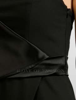 325 BLACK HALO Jaime Strapless Dress Black 0 / XS  