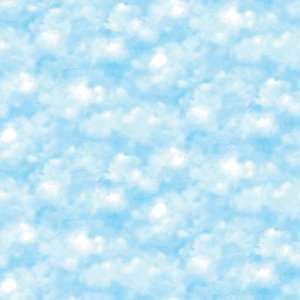   Disney Home DF059734 Fluffy Clouds Wallpaper, Blue, 20.5 Inch Wide