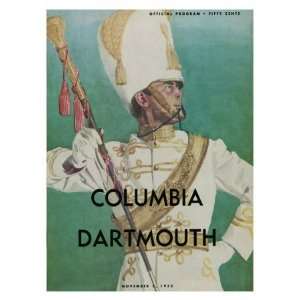  Dartmouth vs. Columbia, 1955 Sports Giclee Poster Print 