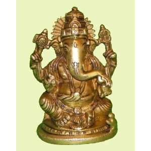  Brass Ganesh Statue 4 inch 