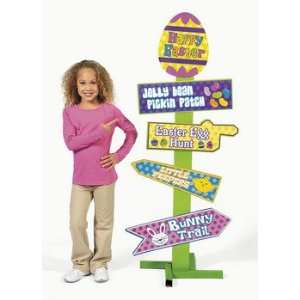  Easter Egg Hunt Directional Sign   Party Decorations 