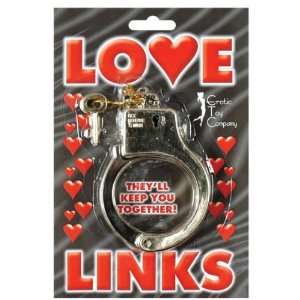  Gold plastic love links cuffs