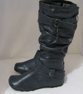 SOFIA GRAY FLAT soft knee boot from shiekh USA size.11  