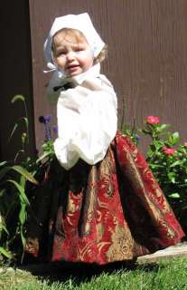 ADORABLE CHILD SIZE OR BABY RENAISSANCE COSTUME SKIRT AND COTTON 