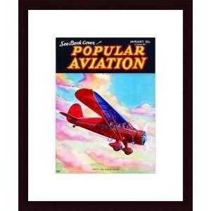    January, 1936   Artist Flying Magazine  Poster Size 14 X 11