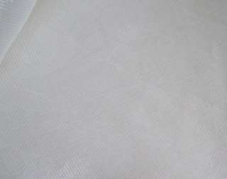 Sheer Silk ORGANZA Fabric IVORY THIN STRIPE 1/3 Yard  