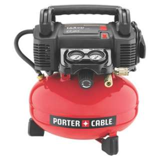 Porter Cable 165 PSI, 4 Gal. Oil Free Pancake Compressor with Hose and 