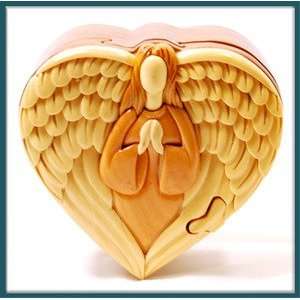  Hawaiian Wood Puzzle Box Angels Heart