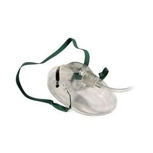 Adult Oxygen Medium Concentration Mask with 7 foot Safety Tubing, case 