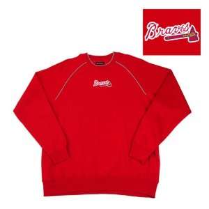  Atlanta Braves MLB Inspired Fleece Sweatshirt (Dark Red 
