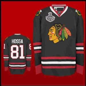com Kids Chicago Blackhawks # 81 Marian Hossa Black Authentic Kid NHL 