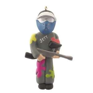  Personalized Paintball Weekend Warrior Christmas Ornament 