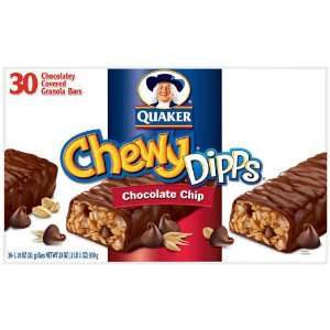 Quaker ChewyÂ® DippsÂ® Chocolate Chip Granola Bars   30ct  